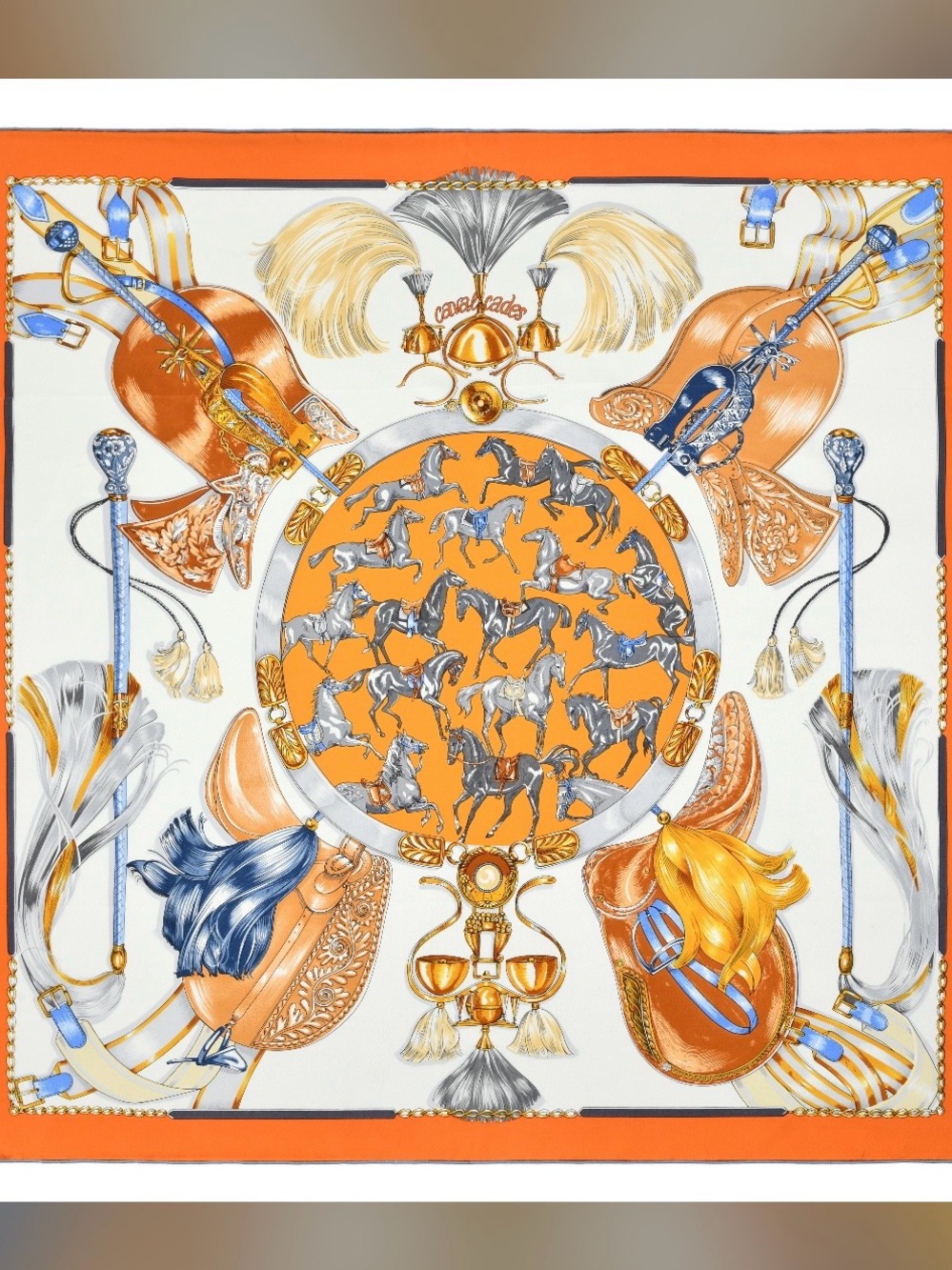 Luxurious Horse Silk Scarf